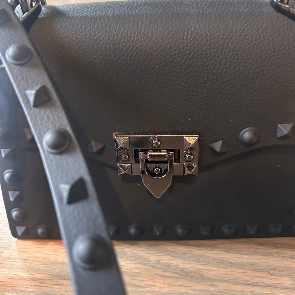 Studded Black Handbag - Picture 2 of 4